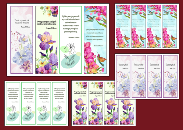 ŚWIATOWY DZIEŃ POEZJI – zakładki do książek – zakładka – wersja 3