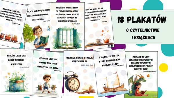 18 Plakatów o Czytelnictwie - Minimalistyczna Grafika z Cytatami o Książkach i czytaniu
