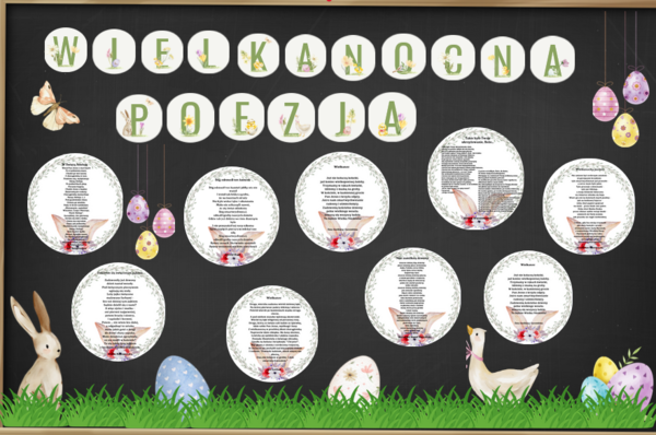 Wielkanocna poezja - gazetka, wielkanoc