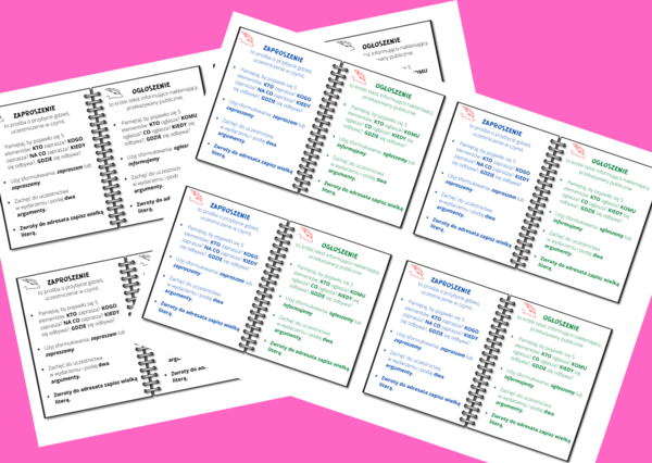 ZAPROSZENIE i OGŁOSZENIE - wklejka