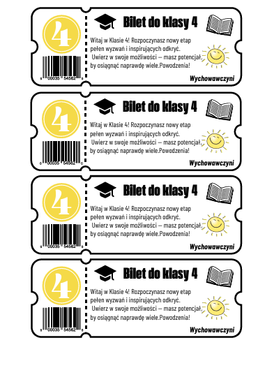 Bilet do klasy 4