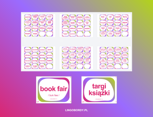 Together 5: Unit 7 – Kompletny Zestaw Kart Memory ze słownictwem  (86 kart!)