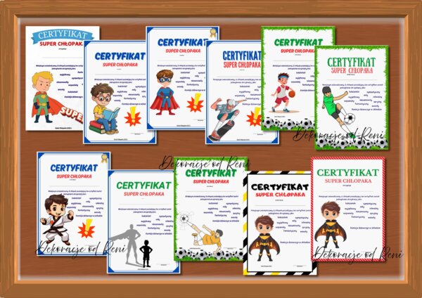 Certyfikaty na Dzień Chłopaka 2025