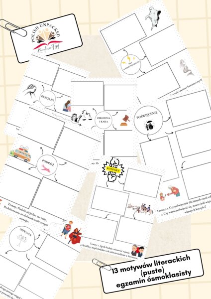 13 motywów literackich egzamin ósmoklasisty język polski 2025