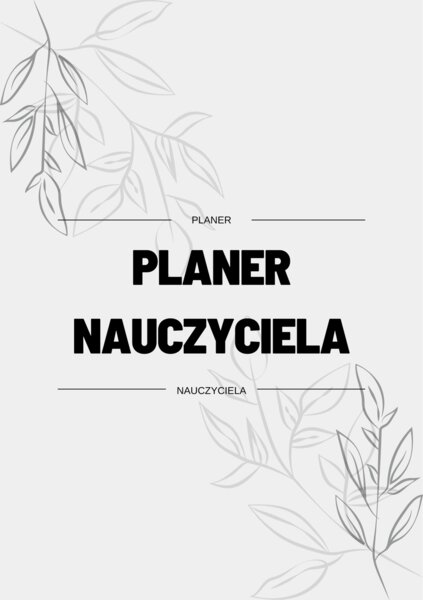 Planer nauczyciela