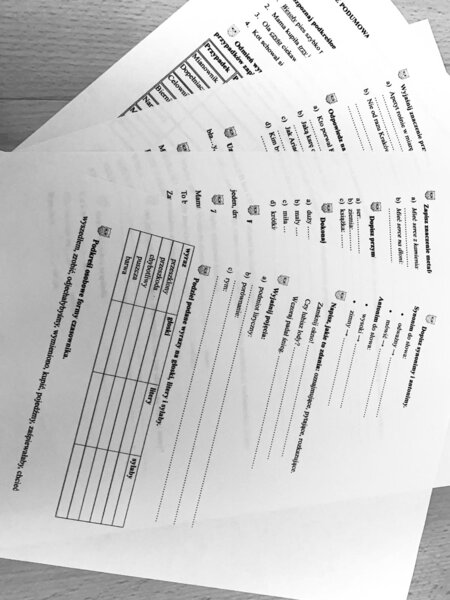 Wielkie powtórzenie wiadomości z języka polskiego w klasie V - gramatyka, ortografia, literatura, język.