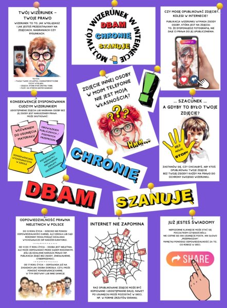 Ochrona wizerunku w Internecie - bezpieczeństwo w Internecie - gazetka profilaktyczna