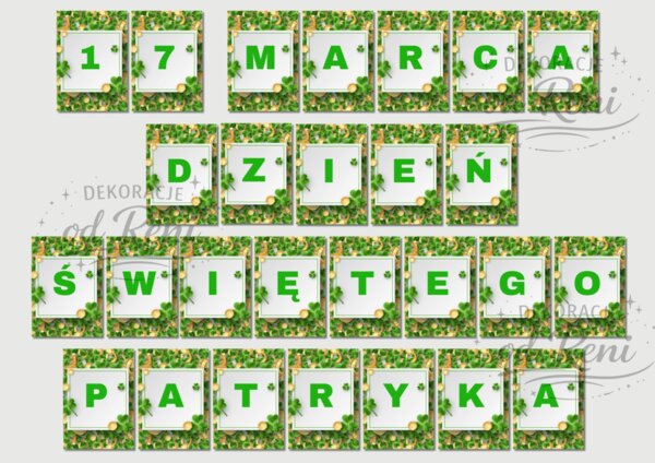 Dzień Świętego Patryka girlanda