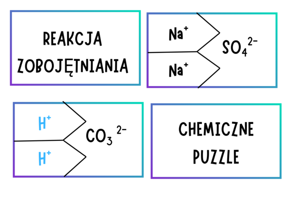 Puzzle- reakcja zobojętniania SOLE klasa 8