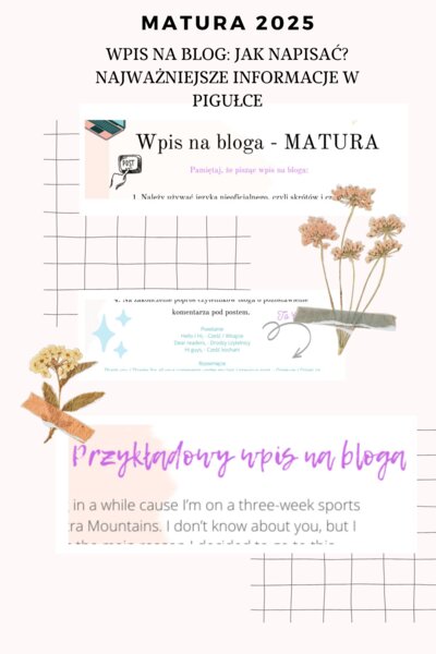 Matura podstawowa język angielski wypowiedź pisemna Wpis Na Blog Opis w pigułce