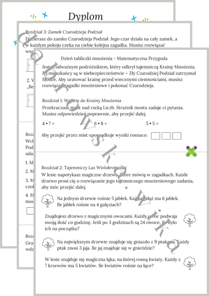 Dzień tabliczki mnożenia - Matematyczna przygoda