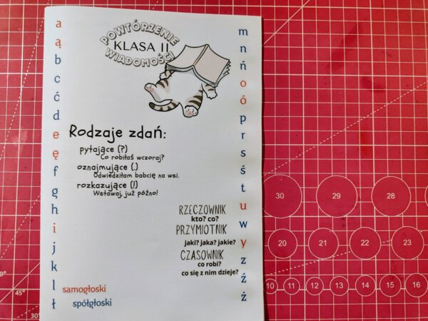 Powtórka materiału z klasy II - idealna na początek klasy III. Edukacja polonistyczna.