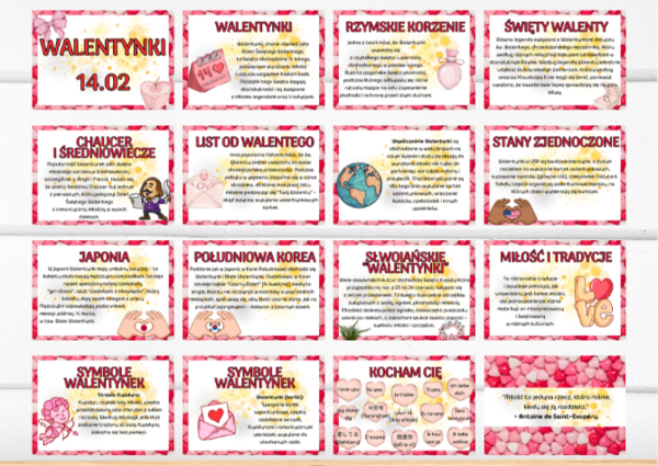 Walentynki - 14 luty - gazetka - 27 stron