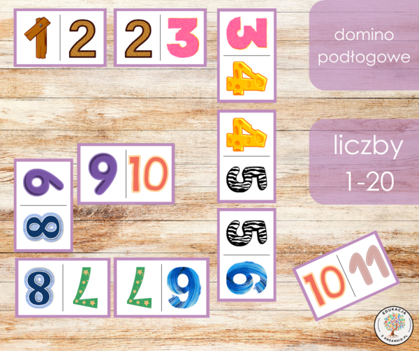 Domino podłogowe - liczby