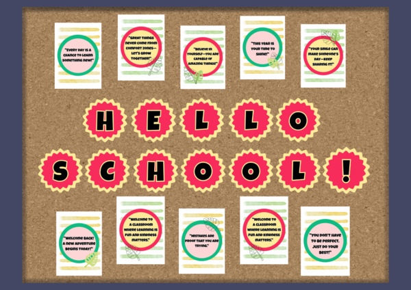 Gazetka szkolna na nowy rok szkolny