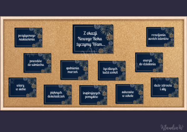 Gazetka z życzeniami na Nowy Rok - wersja 1
