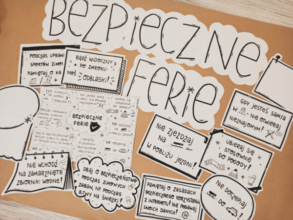 GAZETKA - "BEZPIECZNE FERIE"