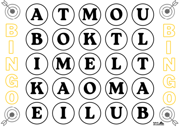 BINGO! - Litery i cyfry