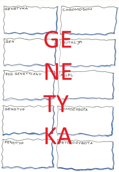 GENETYKA - POJĘCIA