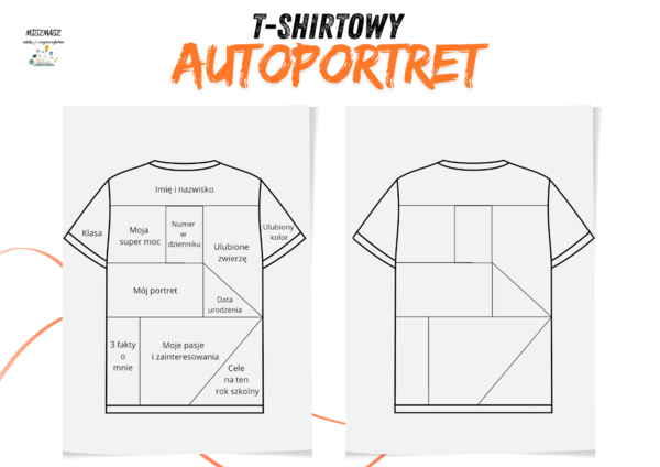 T-shirtowy autoportret - karta pracy