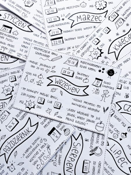 "12 MIESIĘCY" - notatki wizualne