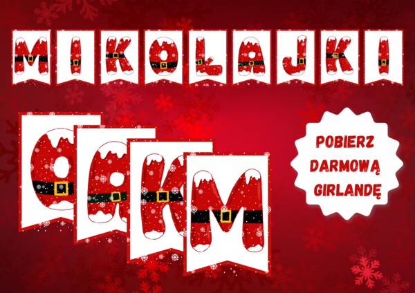 GIRLANDA MIKOŁAJKI