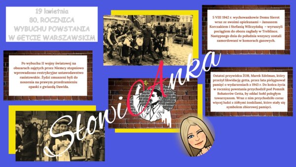 Rocznica powstania w getcie warszawskim. GAZETKA i NAPIS z okazji 80. rocznicy wybuchu powstania w getcie warszawskim + 2 prezentacje na lekcje języka polskiego GRATIS
