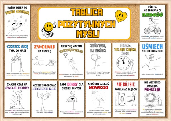 TABLICA POZYTYWNYCH MYŚLI - Dzień Pozytywnego Myślenia
