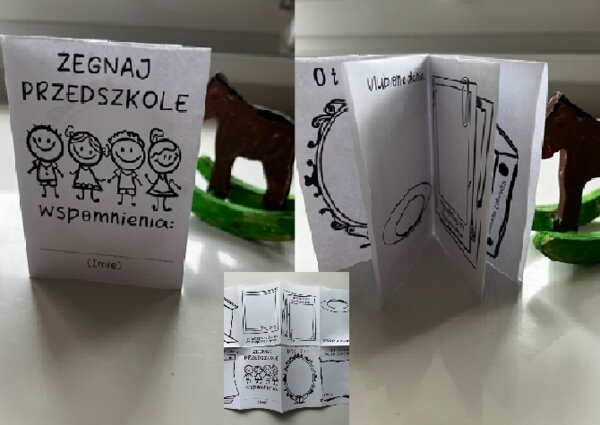 Żegnaj przedszkole - Pamiątka przedszkolaka - książeczka tworzona przez dziecko