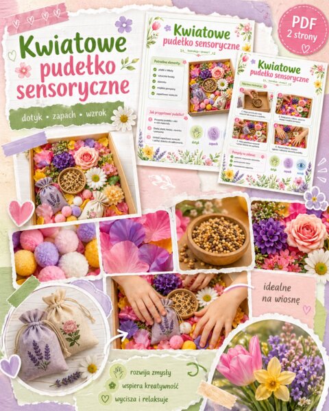 Kwiatowe pudełko sensoryczne