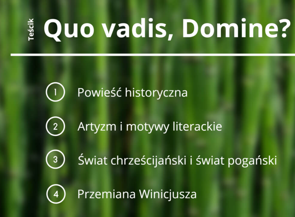 Quo vadis Henryka Sienkiewicza