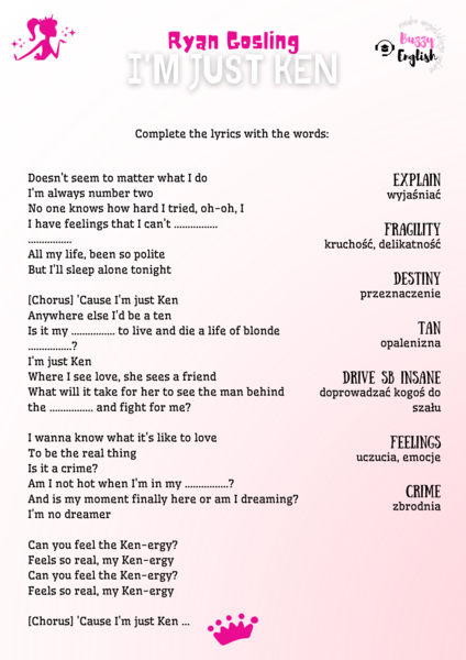 I'm just Ken - Ryan Gosling