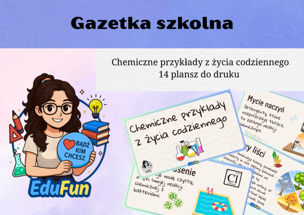Gazetka "Chemiczne przykłady z życia codziennego"