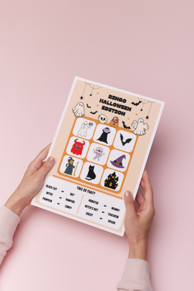 halloween bingo + call cards