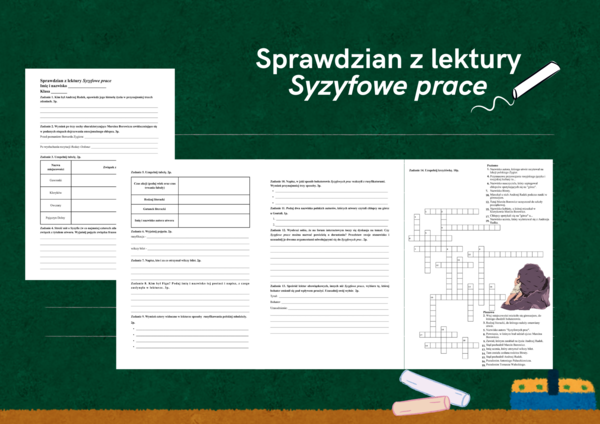 Sprawdzian z lektury „Syzyfowe prace” – podsumowanie pracy z lekturą