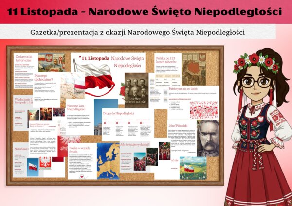 Gazetka szkolna – Narodowe Święto Niepodległości - 11 listopada