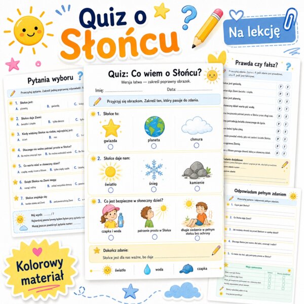 Quiz: co wiem o Słońcu?