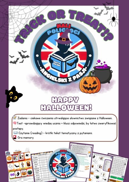🎃Happy Halloween! – Angielski przez Zabawę