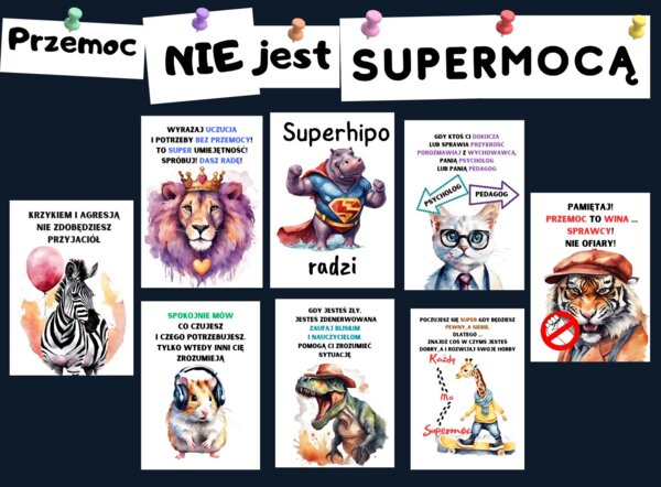 Przemoc - gazetka profilaktyczna dla dzieci młodszych