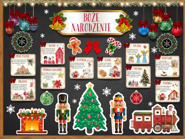 GAZETKA BOŻE NARODZENIE - zestaw materiałów z planszami