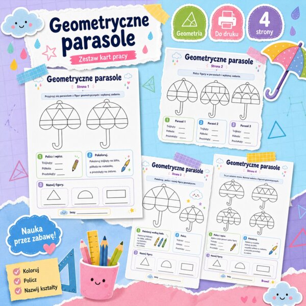 Geometryczne parasole