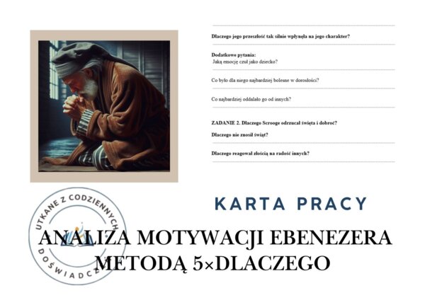 KARTA PRACY – EBENEZER SCROOGE (METODA 5×DLACZEGO)