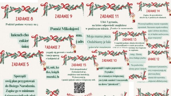 Polonistyczny kalendarz adwentowy - gramatyka i ortografia