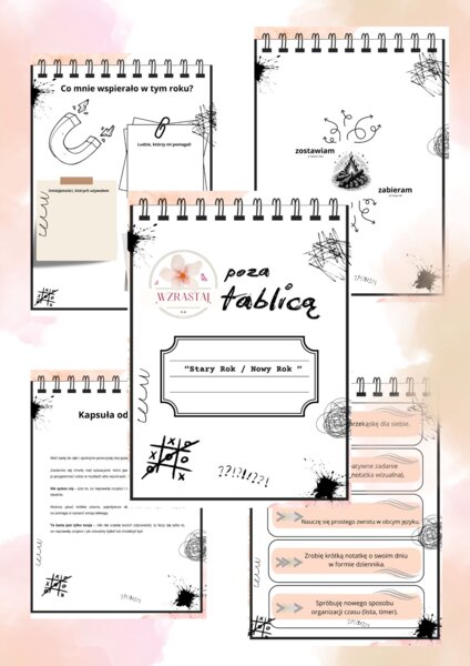 Wzrastaj poza tablicą Stary Rok/ Nowy Rok