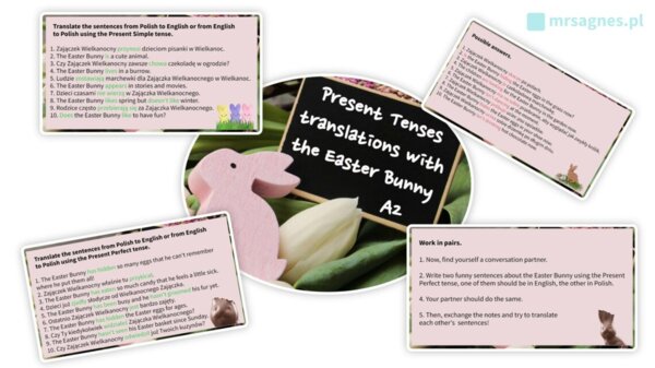 Present Tenses Translations with the Easter Bunny A2
