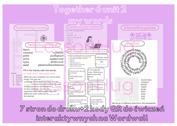 Together 6 unit 2 My words