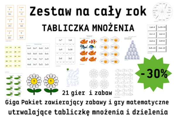 PAKIET TABLICZKA MNOŻENIA