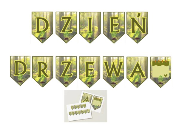 Girlanda na Dzień Drzewa – oryginalna dekoracja do sali