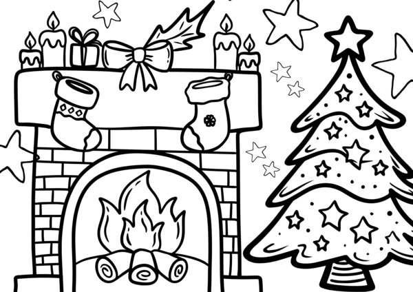 Kolorowanka, święta XXL