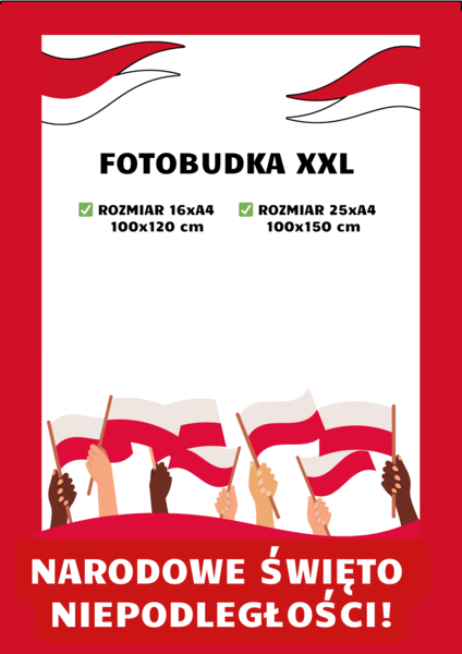 11 LISTOPADA ŚWIĘTO NIEPODLEGŁOŚCI FOTOBUDKA XXL